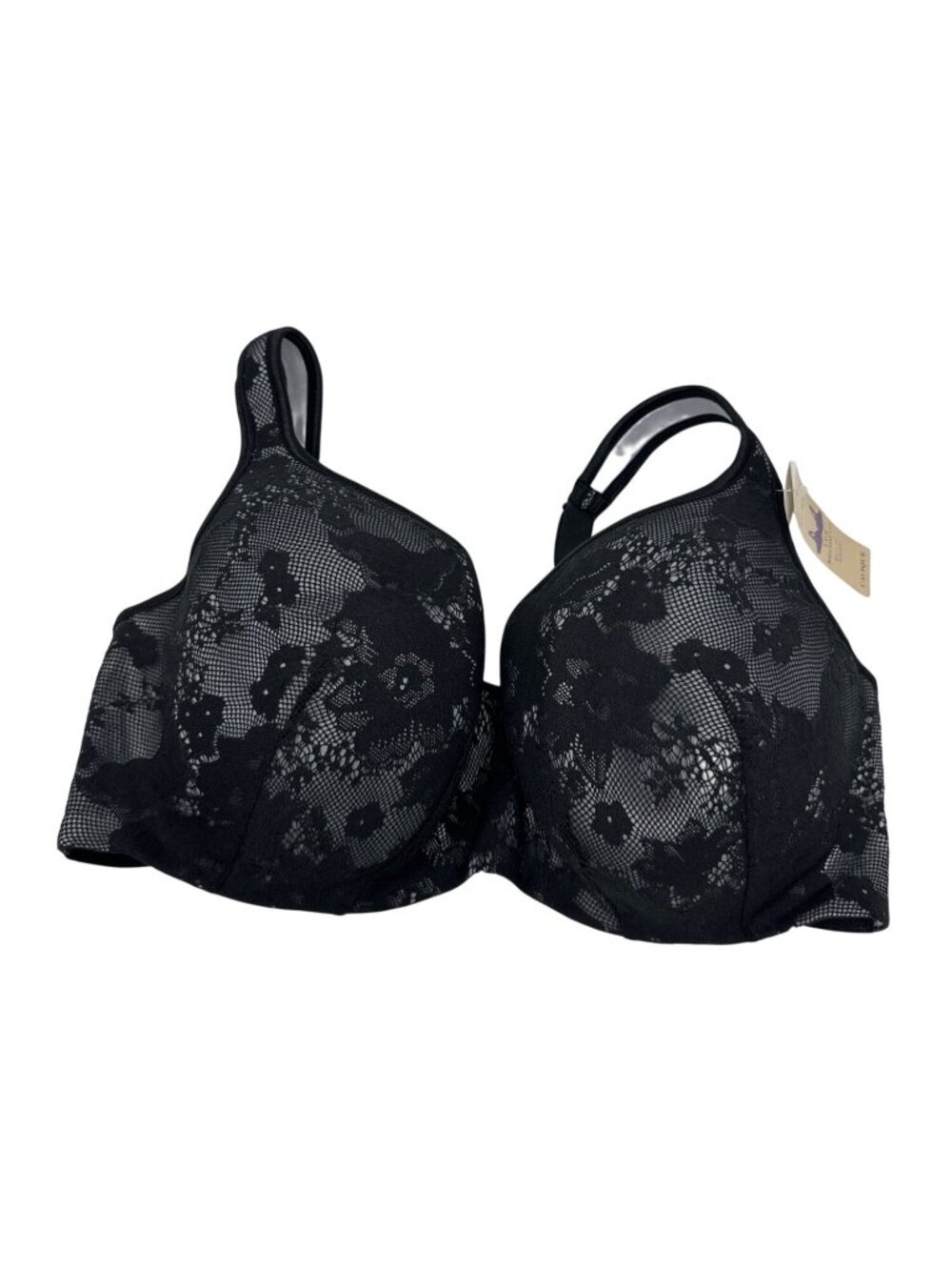 Cacique Lace Balconette Bra 40DD Black Sexy Support Everyday Solution